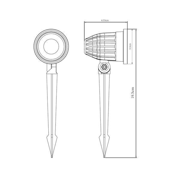 Грунтовый светильник Arte Lamp ELSIE A1127IN-1BK