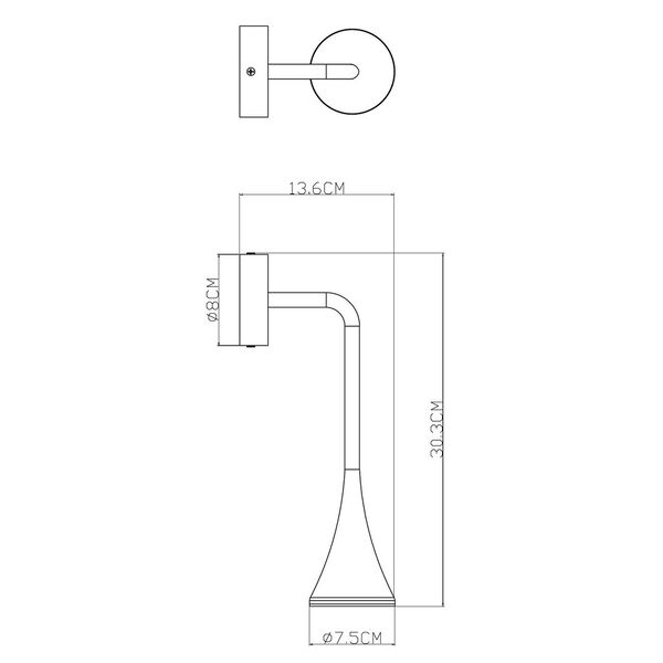 Фасадный светильник Arte Lamp BRONN A2367AL-1BK