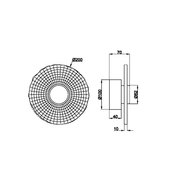 Настенный светильник Arte Lamp BEVEL A1611AP-5PB