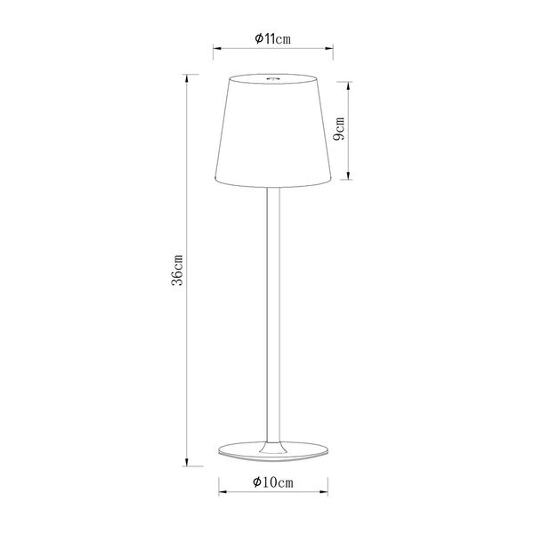 Уличный настольный светильник Arte Lamp FUYUE A1614LT-1WH