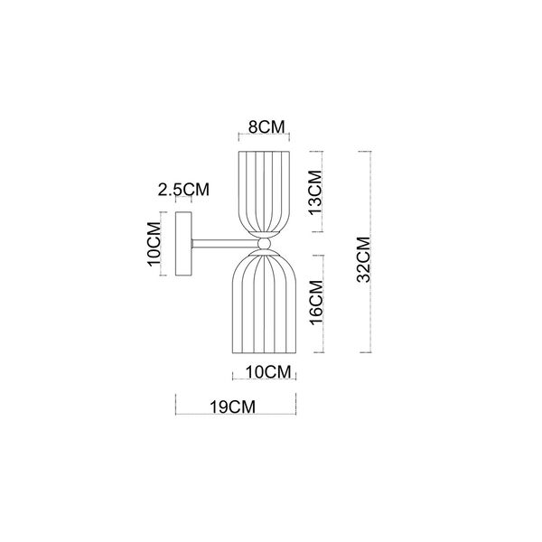 Бра Arte Lamp CHARM A1623AP-2GO
