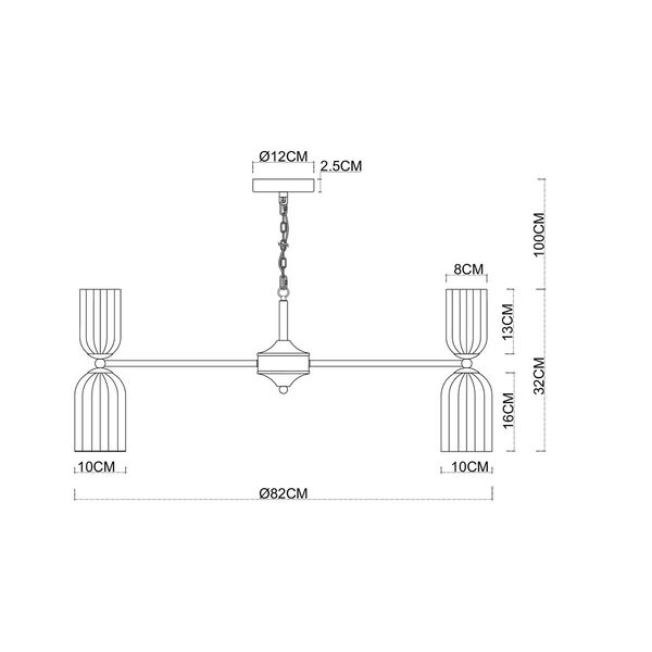 Подвесная люстра Arte Lamp CHARM A1623LM-16GO
