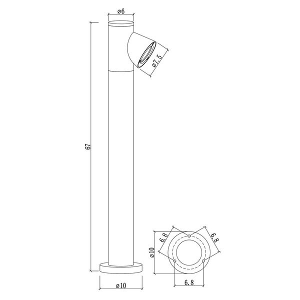 Ландшафтный светильник Arte Lamp BROOKLYN A2063PA-1BK
