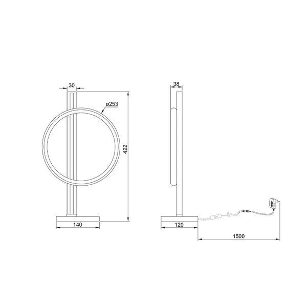 Декоративная настольная лампа Arte Lamp FLUIDO A3913LT-10BK