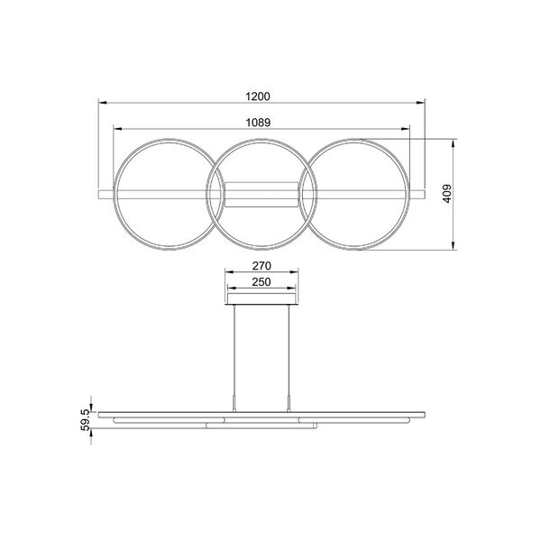 Подвесная люстра Arte Lamp FLUIDO A3913SP-24BK