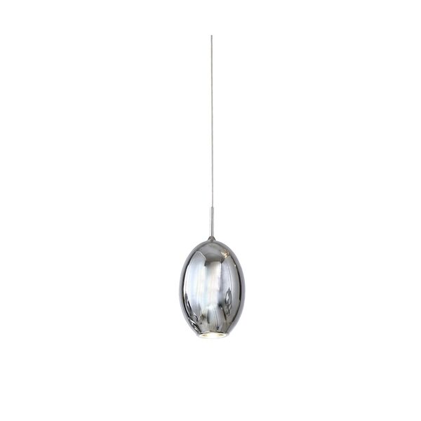 08028 Подвесной светильник МЕТЕОРИТ хром h120 d10 Led 3W (4000K)