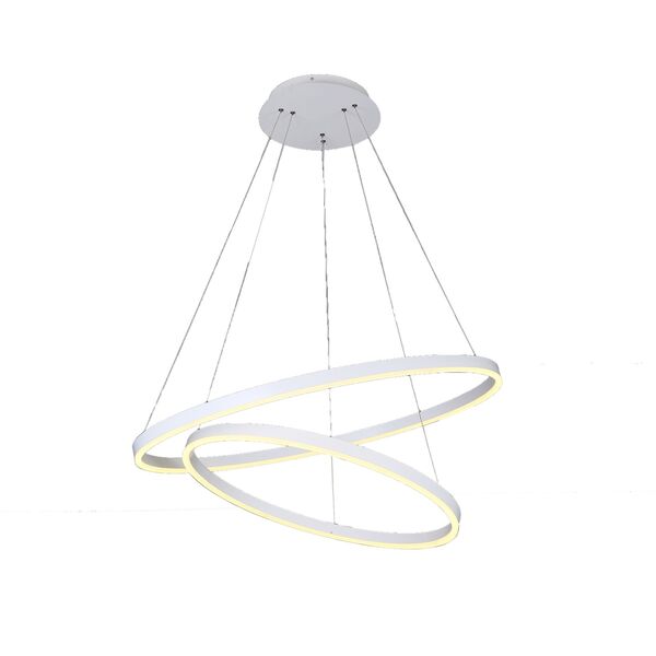 Подвесной светильник ТОР белый [d80+60 h110 Led 86W (4000K)]