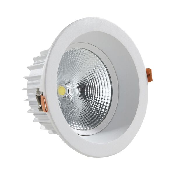 Светильник встраиваемый белый [d11,8 h6 Led 7W (4000K)]