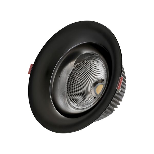 Светильник встраиваемый черный [d9 h5,2 Led 7W (4000K)]