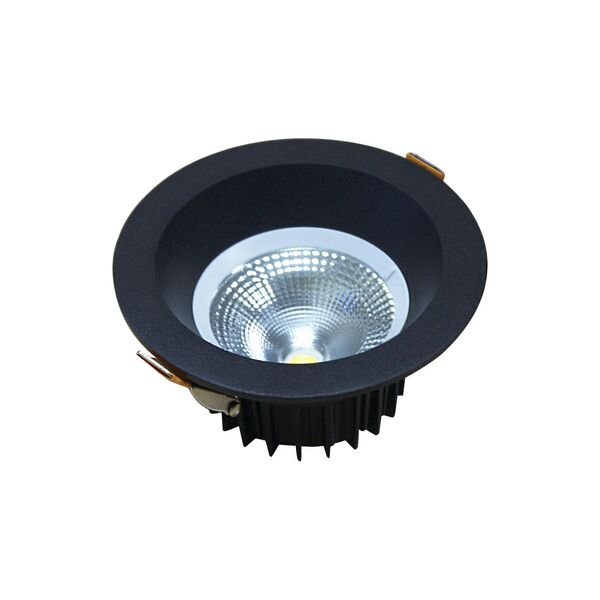 Светильник встраиваемый черный [d11,8 h6 Led 7W (4000K)]