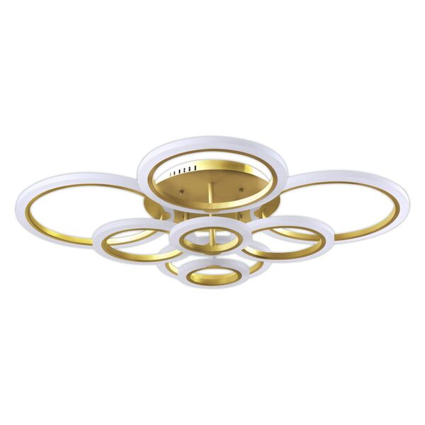Люстра САГА [матовое золото w95*81 h13 led 30w (3000K)]