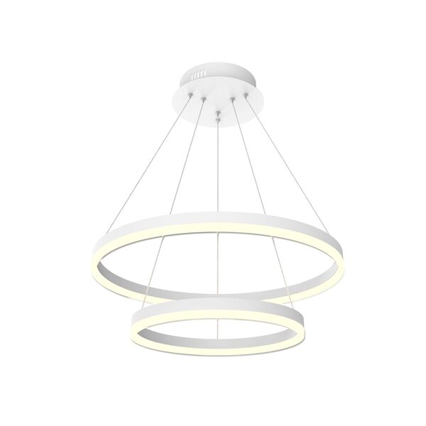 Подвесной светильник ТОР-ЭКО белый [d60+40 h-120 Led 50W (4000K)]