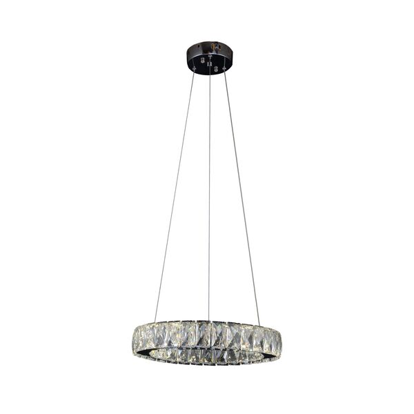 Подвесной светильник ТОР-КРИСТАЛЛ хром [h120 d34 Led 24w (3000-6000K) с пультом ДУ]