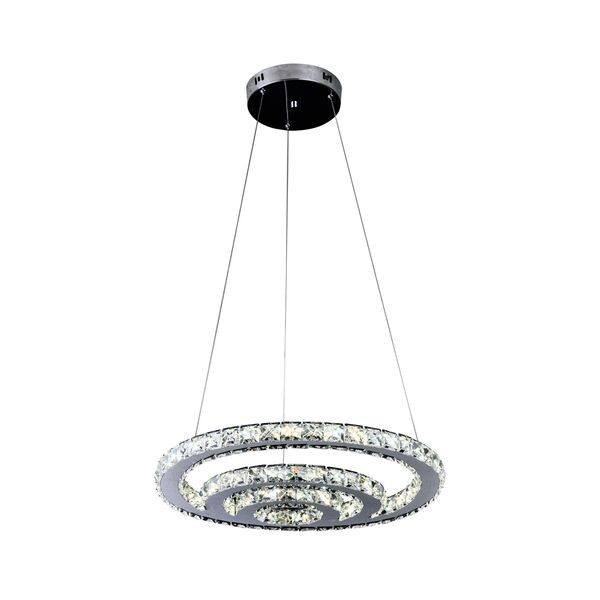 Подвесной светильник ТОР-КРИСТАЛЛ хром [h120 d50 Led 60W (3000-6000K) с пультом ДУ]