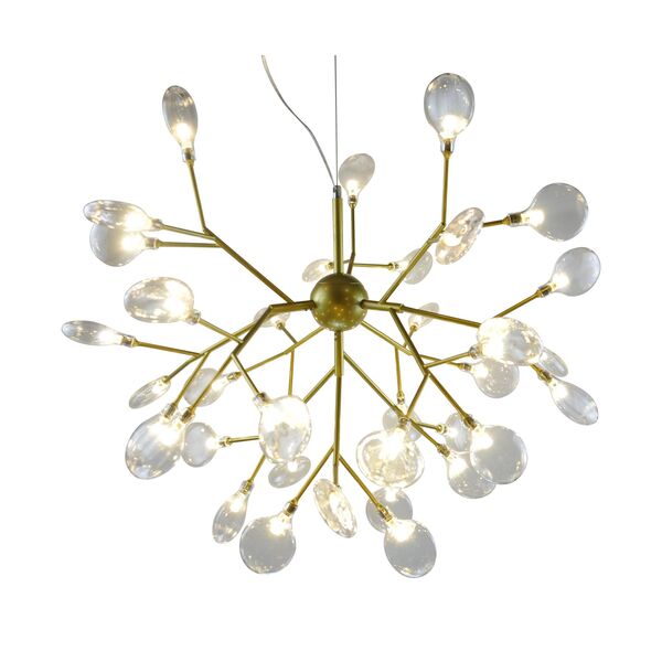 Люстра ВЕТТА [золото (прозрачные плафоны) d72 h57 G4 54W (Led)]