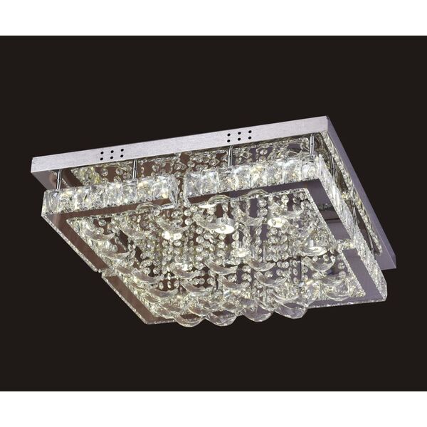Люстра АЛЬТИС-КРИСТАЛЛ [хром w60*60 h20 Led 102W (3000-6000K) с пультом ДУ]