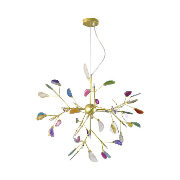 Люстра ЮМИС [золото d78 h55 G4 60W (Led) (лампами не комплектуется)]