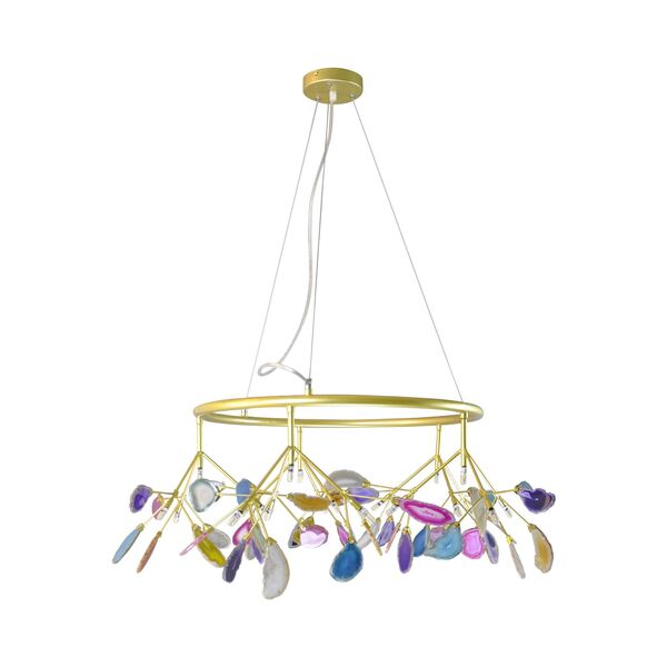 Люстра ЮМИС [золото d88 h50 G4 60W (Led лампы в комплекте)]