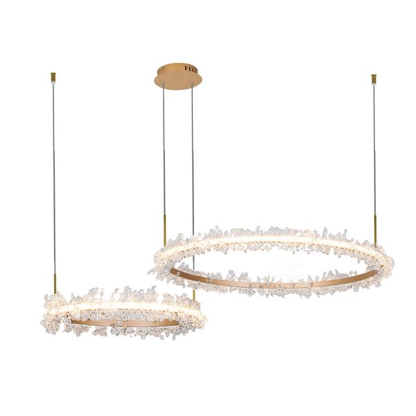 Подвес ЛАУРА золото [w90*60(d40+60) h110 Led 50W (3000K)]