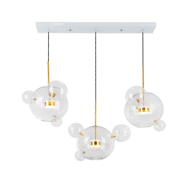 Подвес ГАЛЛА [прозрачный w140*45 h200 Led 30W (3000K)]