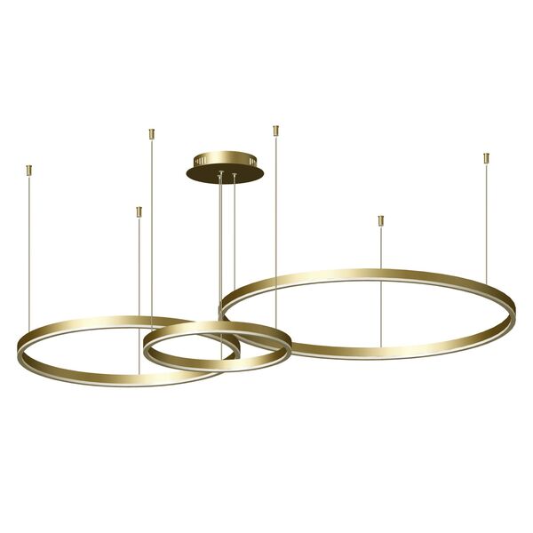 Подвесн ТОР матовое золото [w133.5*95(d80+60+40) h110 Led 110w (3000k, без диммера)]