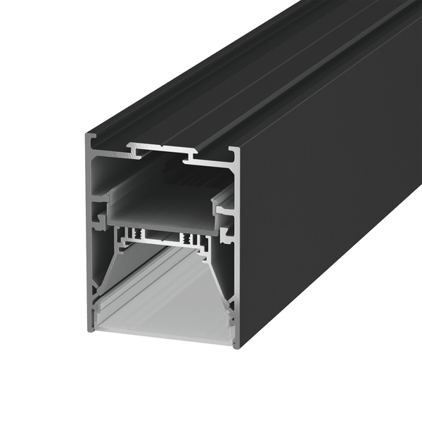 Подвесной/встраиваемый/накладной алюминиевый профиль Lumker L5570, черный, 2,5м