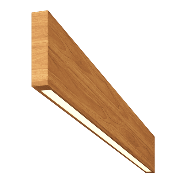 Светильник Wooden 20 из массива (орех пекан) длина 1250мм высота не менее 140мм 3000К, 12,5Вт W20-OREHPEK-125-14