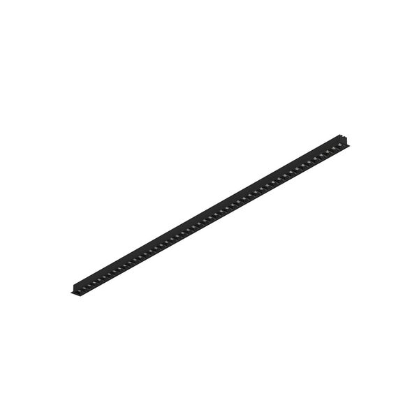 Donolux Led св-к встраиваемый, 48W, 1289,2х48мм, H36мм, 3900Lm, 34°, 3000К, IP20, корпус черный, черные модули, блок питания AC/DC 24V в комплекте