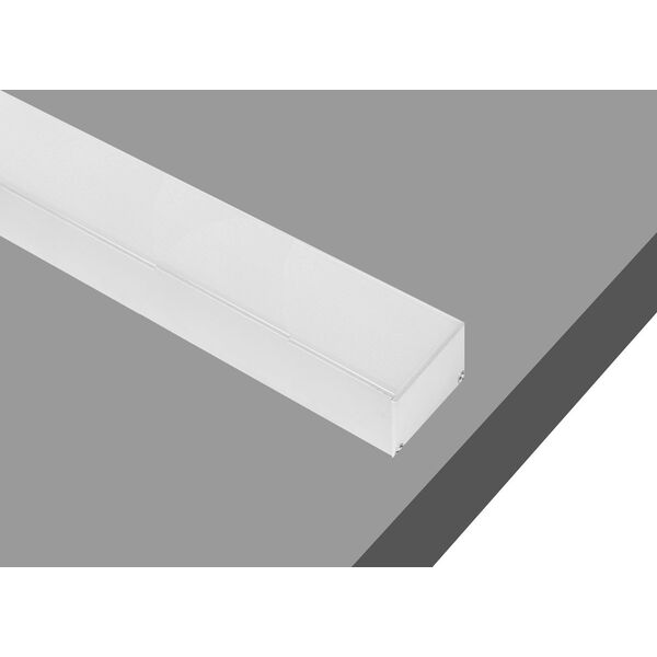Donolux накладной/подвесной алюминиевый профиль, 2 метра, [габариты в сборе: 32х35х2000 мм, Белый мат]
