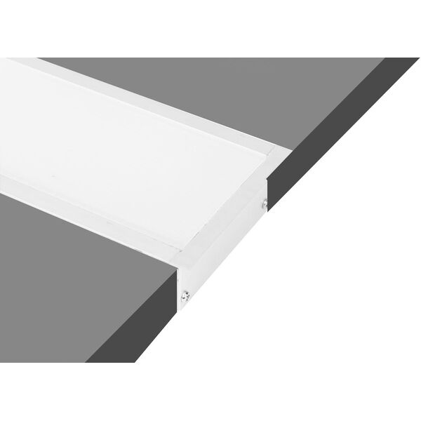 Donolux врезной алюминиевый профиль, 2 метра, [габариты в сборе: 85х35х2000 мм. Белый матовый, RAL9003]