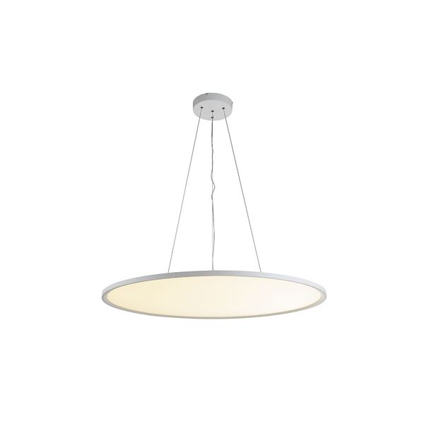 Donolux Led св-к подвесной СЕРИЯ DISCO, [84Вт, D1000хH35мм, 7140Лм, 4000К, IP20, Ra80, белый RAL9003, блок питания в комплекте]