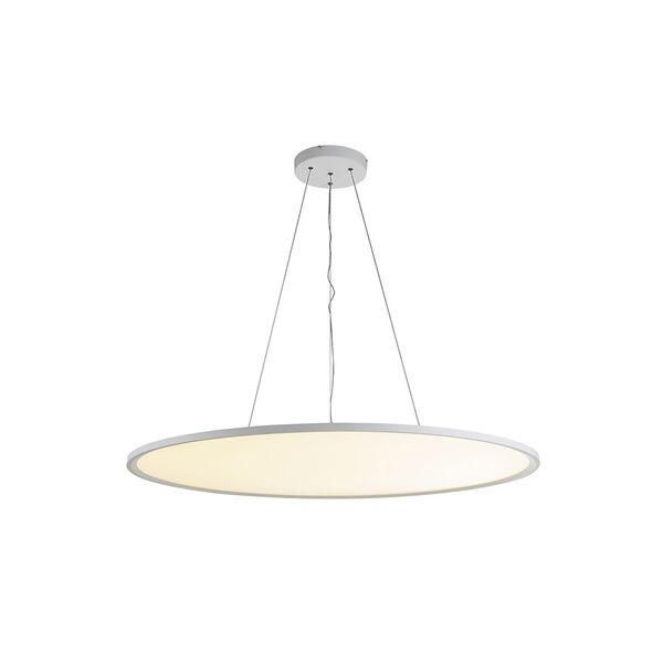 Donolux Led св-к подвесной СЕРИЯ DISCO, [96Вт, D1200хH35мм, 8160Лм, 3000К, IP20, Ra80, белый RAL9003, блок питания в комплекте]