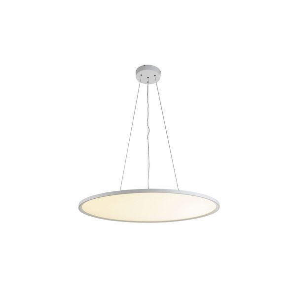 Donolux Led св-к подвесной СЕРИЯ DISCO, [72Вт, D780хH35мм, 6120Лм, 3000К, IP20, Ra80, белый RAL9003, блок питания в комплекте]