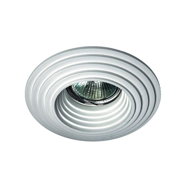 Светильник встраиваемый Donolux [гипсовый, белый D 122 H 18 мм, галог. лампа MR16 50W GU5,3]