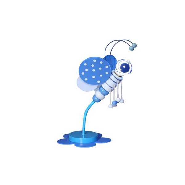 Donolux BABY лампа настольная, BABY [пчёлка, голубого цвета, диам 25см, выс 40см, 1хЕ27 40W, арматура голу]