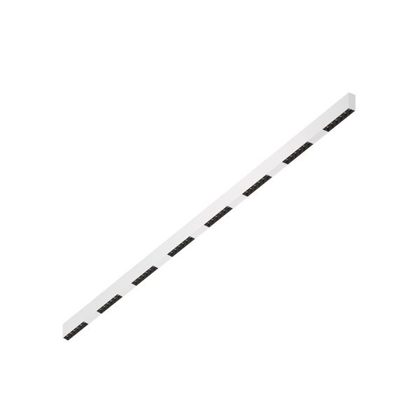 Donolux Led св-к накладной, 48W, 2002х32мм, H71,5мм, 3900Lm, 34°, 3000К, IP20, корпус белый, черные модули, белый декор, блок питания AC/DC 24V в комплекте