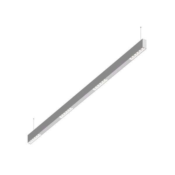 Donolux Led св-к подвесной, 24W, 1502х32мм, H71,5мм, 1655Lm, 48°, 3000К, IP20, корпус алюминий, белые модули, белый декор, блок питания AC/DC 24V в комплекте