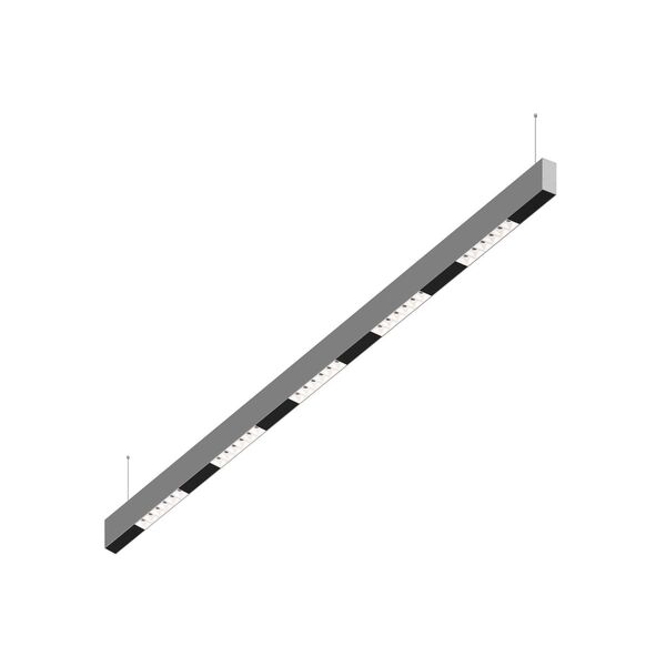 Donolux Led св-к подвесной, 30W, 1502х32мм, H71,5мм, 2440Lm, 34°, 3000К, IP20, корпус алюминий, белые модули, черный декор, блок питания AC/DC 24V в комплекте