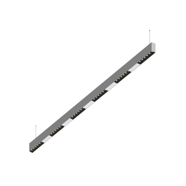 Donolux Led св-к подвесной, 36W, 1502х32мм, H71,5мм, 2775Lm, 48°, 3000К, IP20, корпус алюминий, черные модули, белый декор, блок питания AC/DC 24V в комплекте