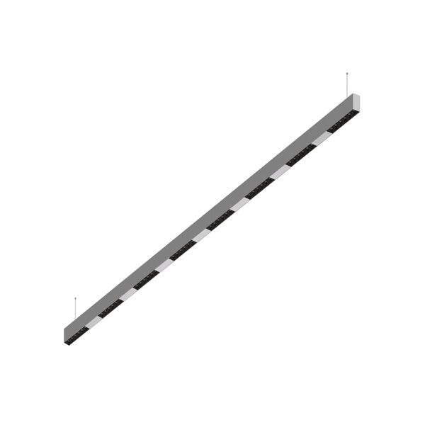 Donolux Led св-к подвесной, 48W, 2002х32мм, H71,5мм, 3900Lm, 34°, 3000К, IP20, корпус алюминий, черные модули, белый декор, блок питания AC/DC 24V в комплекте