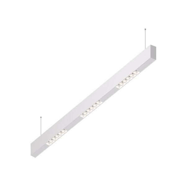Donolux Led св-к подвесной, 18W, 1002х32мм, H71,5мм, 1245Lm, 48°, 3000К, IP20, корпус белый, белые модули, белый декор, блок питания AC/DC 24V в комплекте