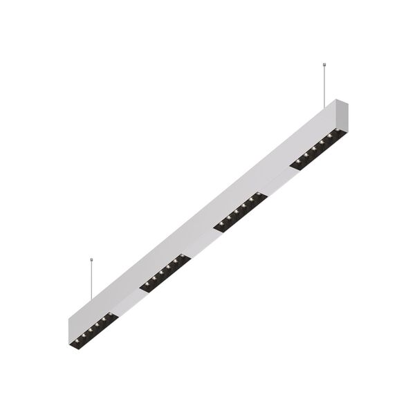 Donolux Led св-к подвесной, 24W, 1002х32мм, H71,5мм, 1950Lm, 34°, 3000К, IP20, корпус белый, черные модули, белый декор, блок питания AC/DC 24V в комплекте