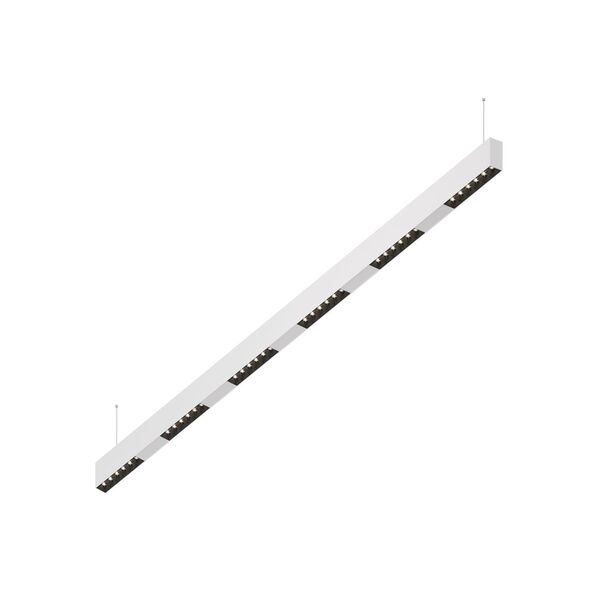 Donolux Led св-к подвесной, 36W, 1502х32мм, H71,5мм, 2775Lm, 48°, 3000К, IP20, корпус белый, черные модули, белый декор, блок питания AC/DC 24V в комплекте