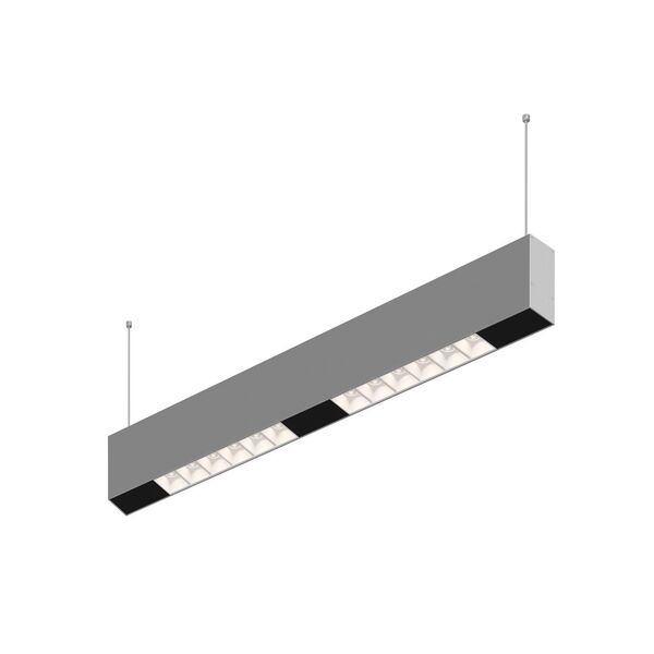 Donolux Led св-к подвесной, 12W, 502х32мм, H71,5мм, 975Lm, 34°, 3000К, IP20, корпус алюминий, белые модули, черный декор, блок питания AC/DC 24V в комплекте