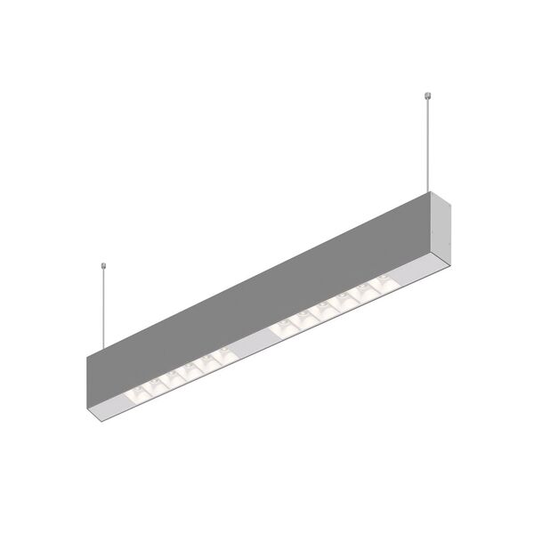 Donolux Led св-к подвесной, 12W, 502х32мм, H71,5мм, 975Lm, 34°, 3000К, IP20, корпус алюминий, белые модули, белый декор, блок питания AC/DC 24V в комплекте