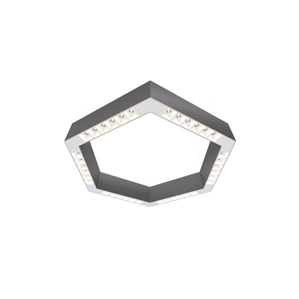 Donolux Led св-к накладной, 36W, 500х433мм, H71,5мм, 2560Lm, 48°, 3000К, IP20, корпус алюминий, белые модули, белый декор,  блок питания AC/DC 24V в комплекте