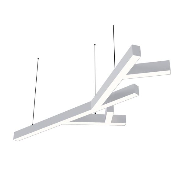Donolux подвесной светодиодный светильник, 115 Ватт, 7920Lm, 3000К, IP20, 759х1300мм, H73мм, RAL9003 (мат.белый)