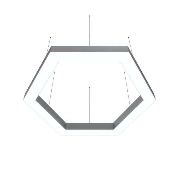 Donolux подвесной светодиодный светильник, 114 Ватт, 7840Lm, 3000К, IP20, 965х1117мм, H73мм, Алюминий