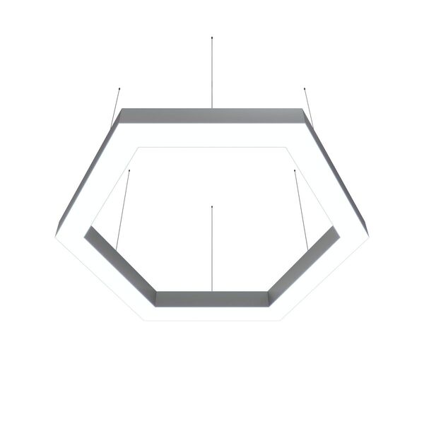 Donolux подвесной светодиодный светильник, 114 Ватт, 7840Lm, 4000К, IP20, 965х1117мм, H73мм, Алюминий