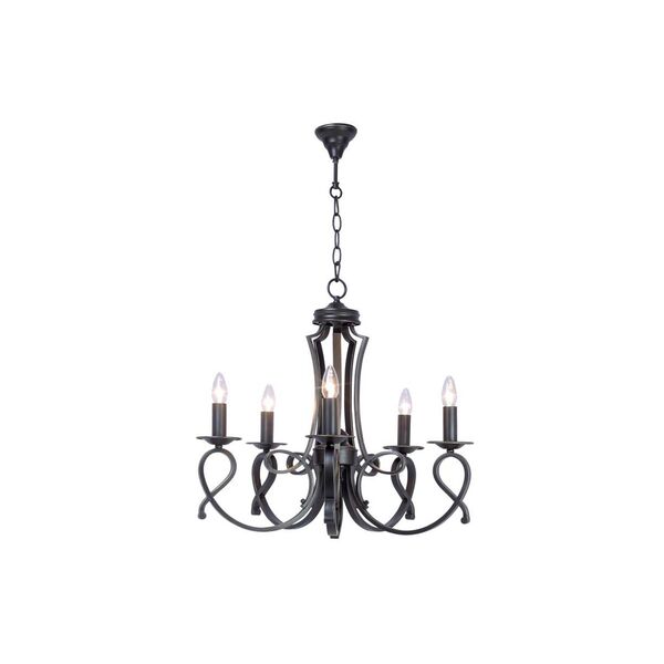 Donolux Classic люстра, [ диам 65 см, выс 61 см, 5хЕ14 60W, арматура темно-коричневого цвета с позолотой]